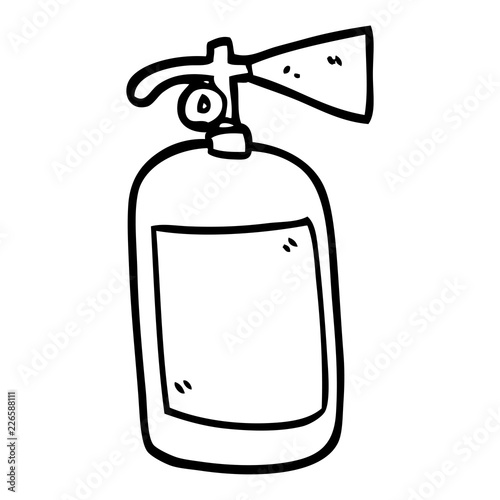 line drawing cartoon fire extinguisher Stock Vector | Adobe Stock