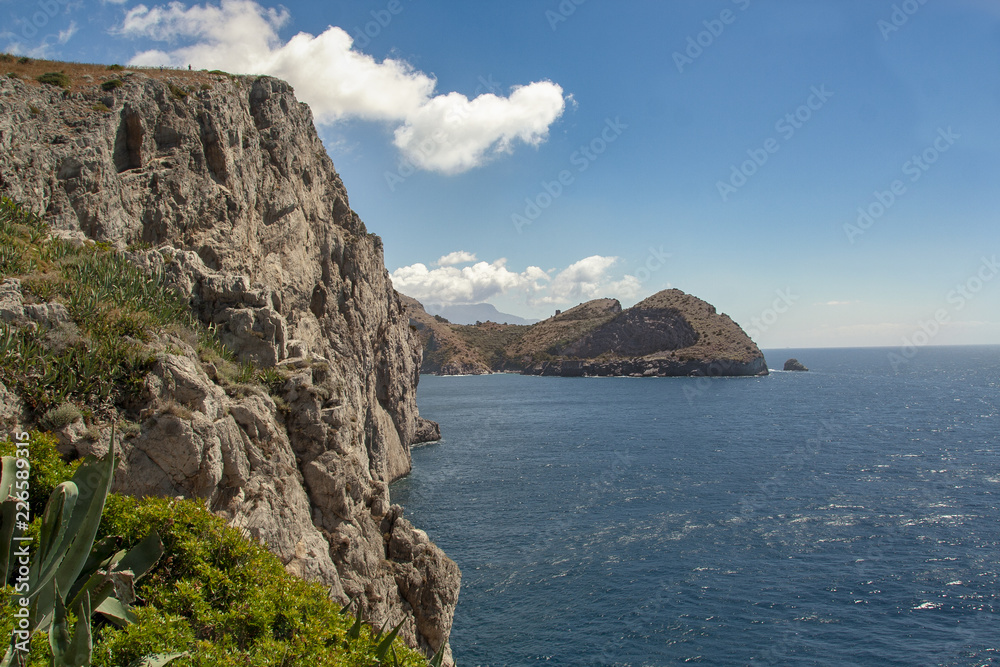 Punta Campanella and landscape of Sorrento's peninsula Punta Campanella and landscape of Sorrento's peninsula