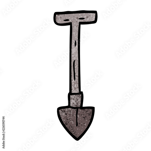 cartoon doodle spade