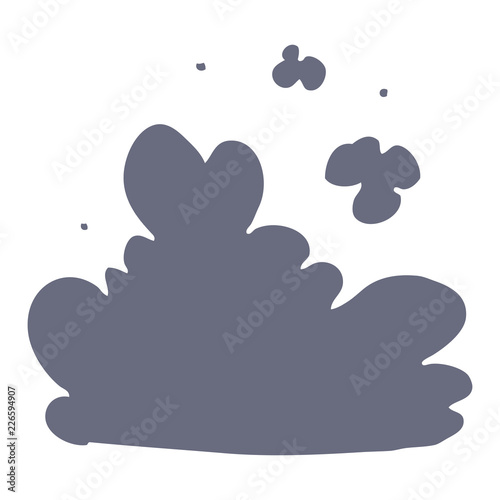 Fototapeta Naklejka Na Ścianę i Meble -  flat color style cartoon cloud