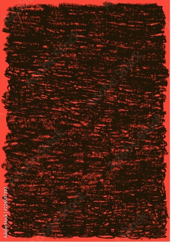 Black on Red Background Pastel texture