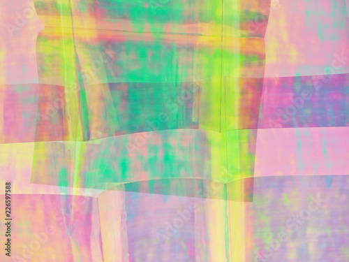 Slika na platnu holography, abstract, pattern, green, blue, colorful, color, texture, design, wa
