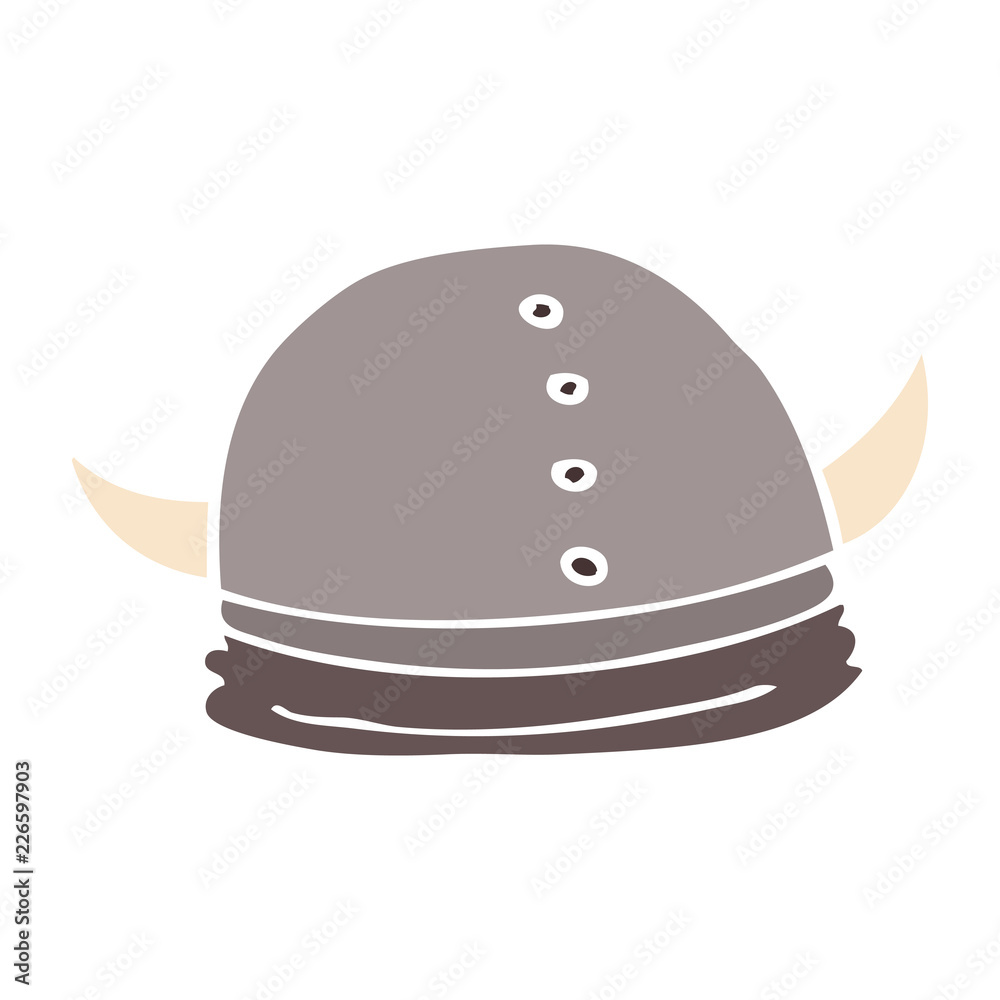 Naklejka premium cartoon doodle viking helmet