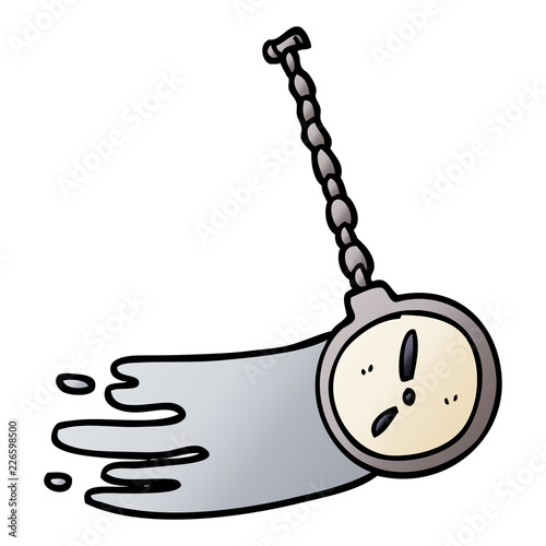 cartoon doodle hypnotist watch