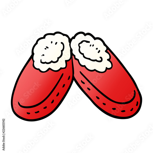 cartoon doodle comfy slippers
