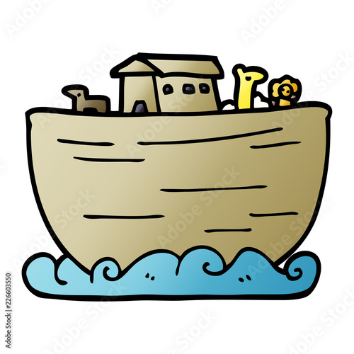 cartoon doodle noahs ark