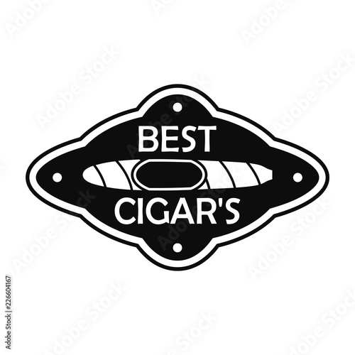 Best cuban cigar logo. Simple illustration of best cuban cigar vector logo for web design isolated on white background