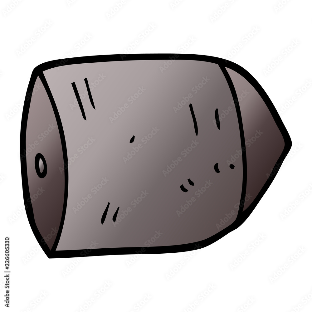 cartoon doodle big bullet Stock Vector | Adobe Stock