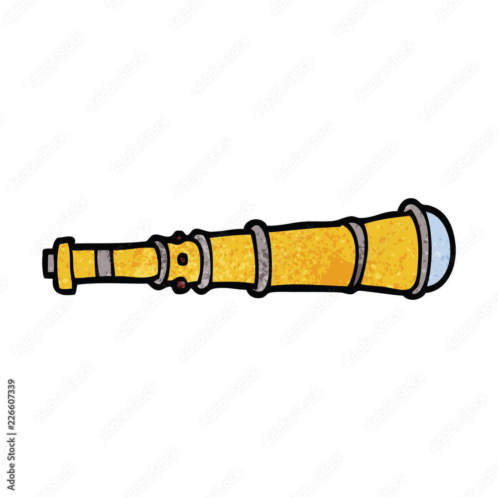 cartoon doodle telescope cartoon doodle telescope