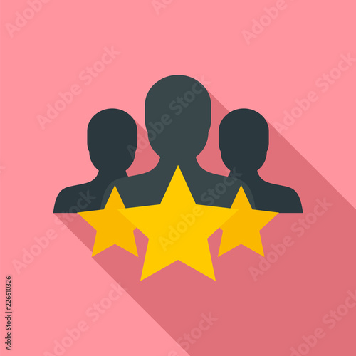 Star customer retention icon. Flat illustration of star customer retention vector icon for web design