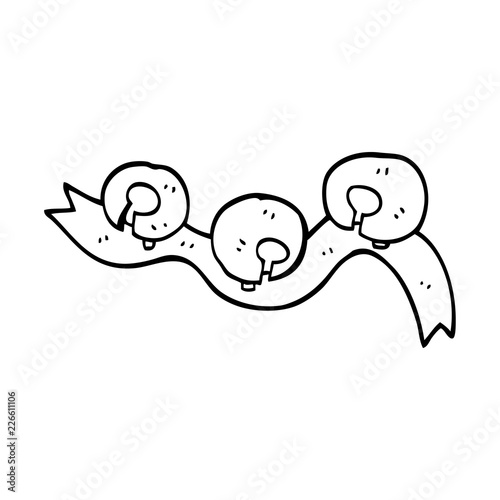 line drawing cartoon jingle bells