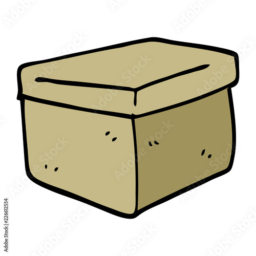 cartoon doodle filing box
