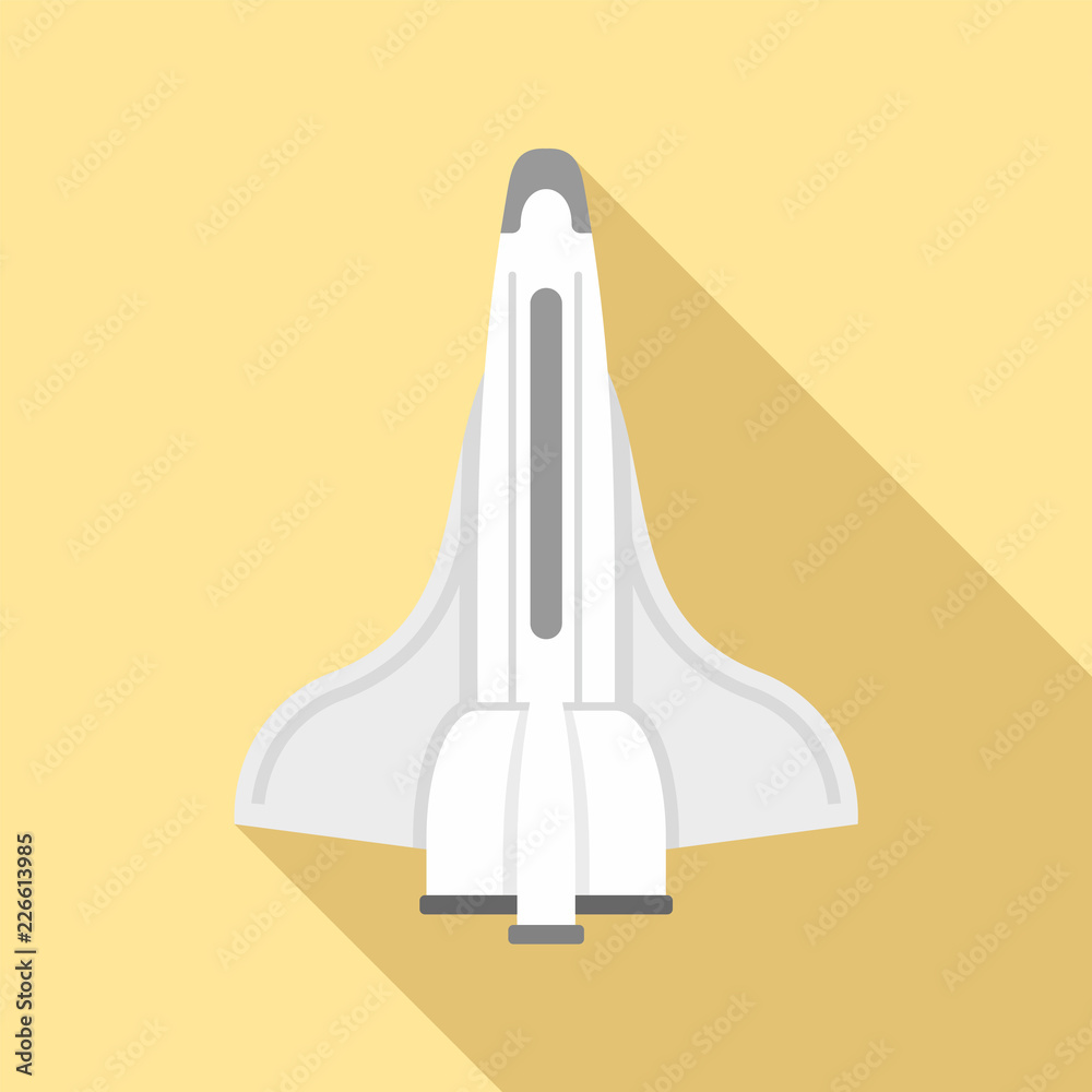 Spaceship icon. Flat illustration of spaceship vector icon for web design Spaceship icon. Flat illustration of spaceship vector icon for web design