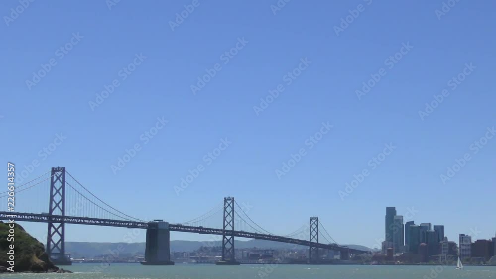 The Bay Bridge as seen from Treasure Island, San Francisco, California, USA