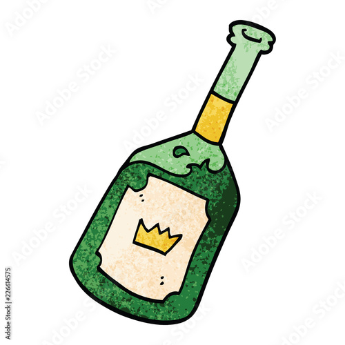 cartoon doodle alcoholic drink