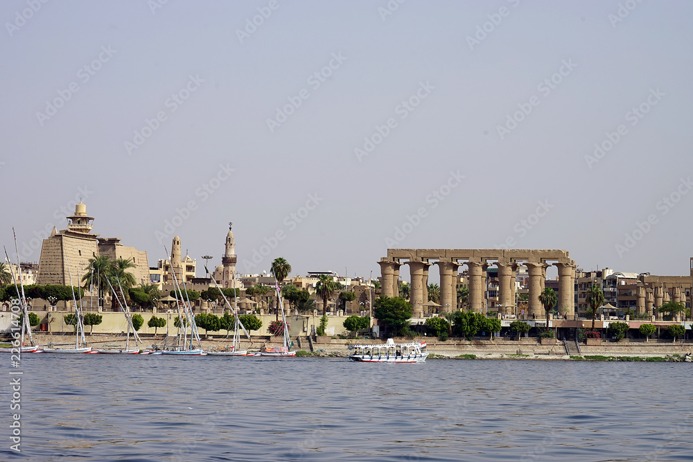 Luxor Temple Egypt Ruin Pharaoh Archeology Water