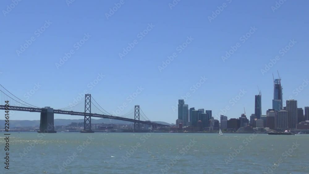 The Bay Bridge as seen from Treasure Island, San Francisco, California, USA The Bay Bridge as seen from Treasure Island, San Francisco, California, USA