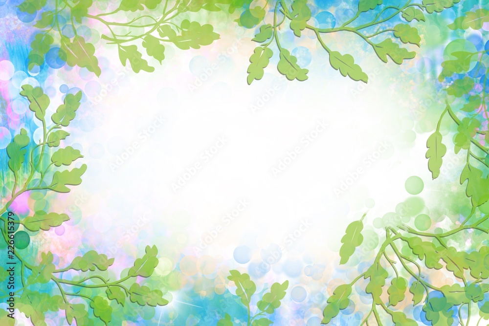 Lovely creative Dimensional soft focus leaves on abstract blurred background with isolated text space Lovely creative Dimensional soft focus leaves on abstract blurred background with isolated text space