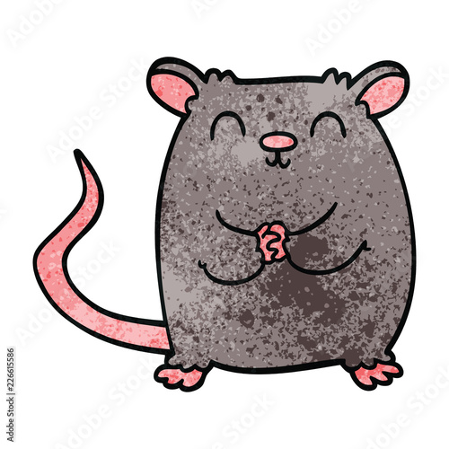 cartoon doodle happy mouse