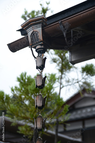 old traitional of japan rooftop photo