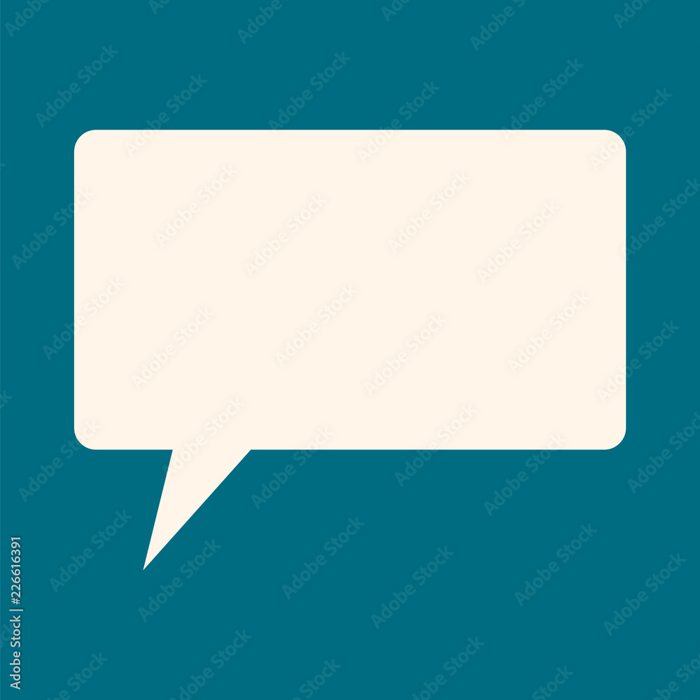 Speech bubble icon. Flat illustration of speech bubble vector icon for web design Speech bubble icon. Flat illustration of speech bubble vector icon for web design