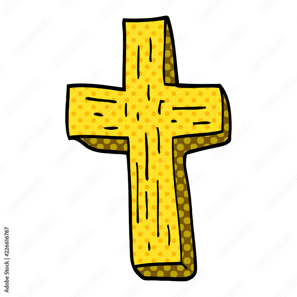 cartoon doodle anti vampire cross cartoon doodle anti vampire cross