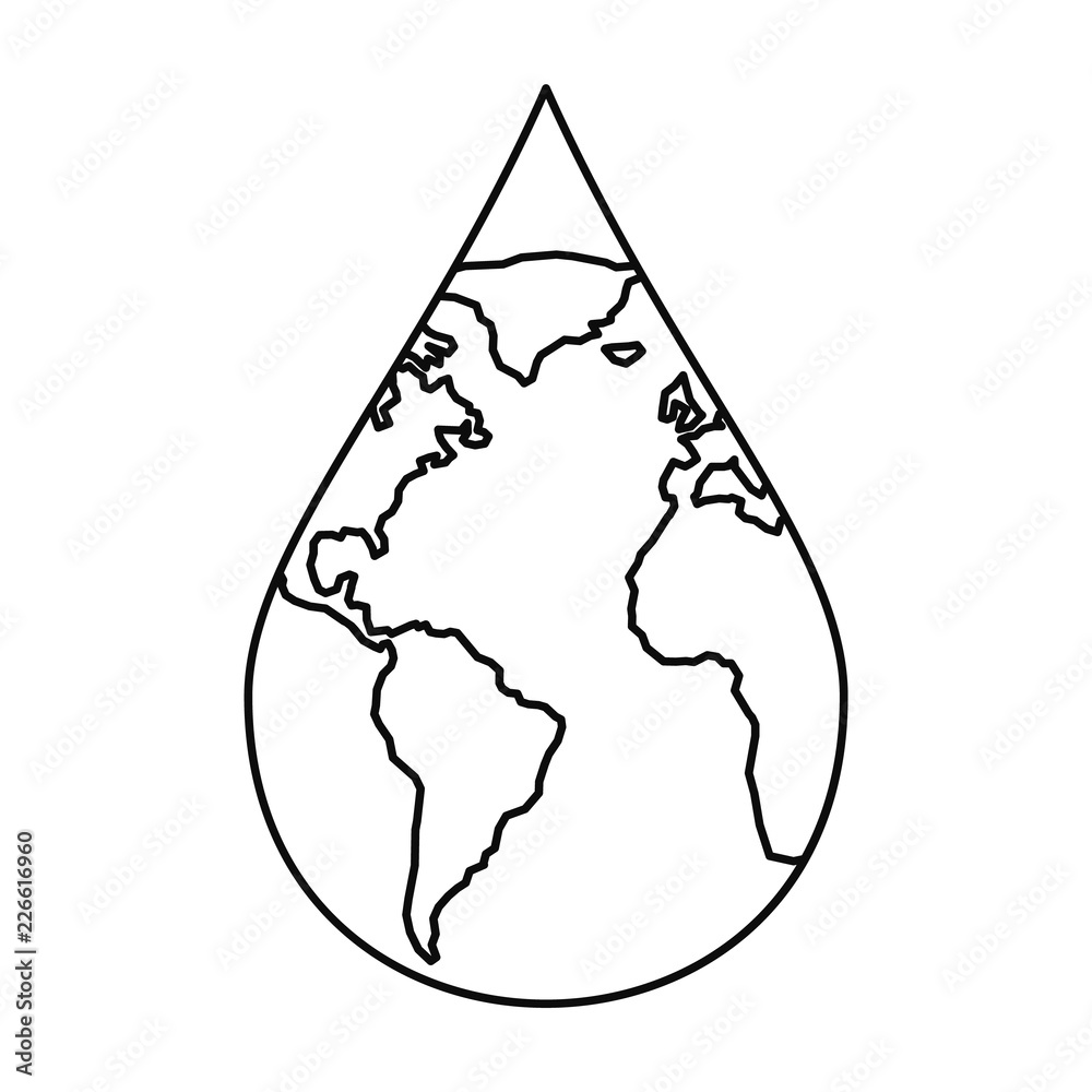 water droplet outline