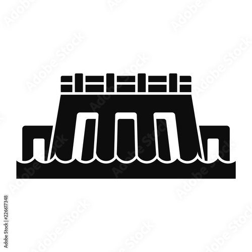 Water energy icon. Simple illustration of water energy vector icon for web design isolated on white background