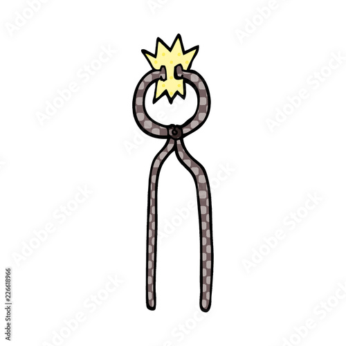 cartoon doodle clamps