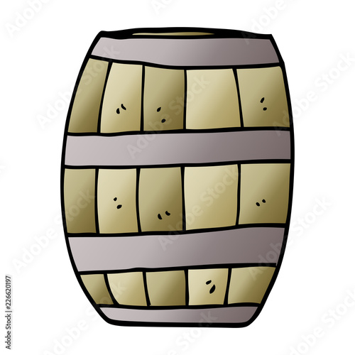 cartoon doodle beer barrel