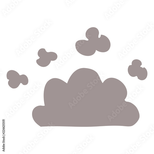 cartoon doodle weather cloud