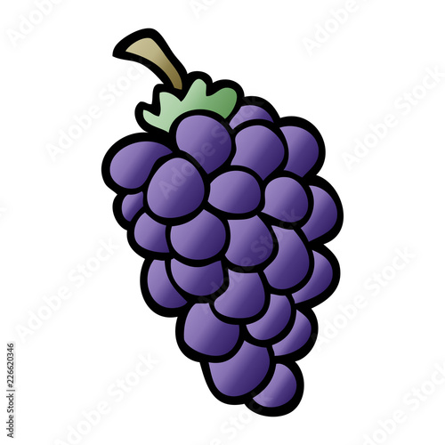 cartoon doodle bunch of grapes