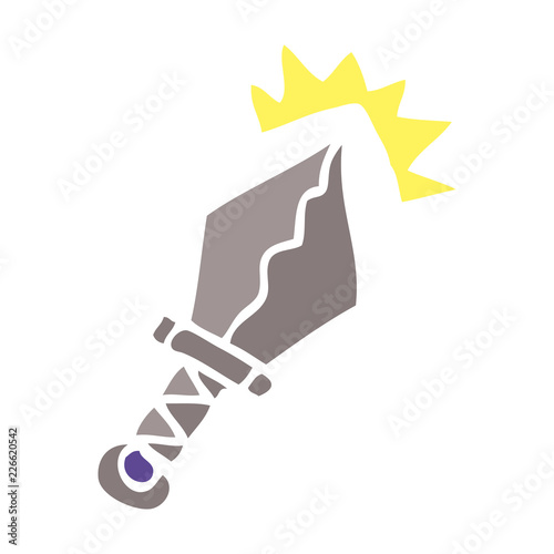 cartoon doodle sharp dagger