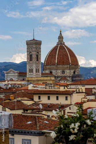 Vertical Florence skyline with Duomo