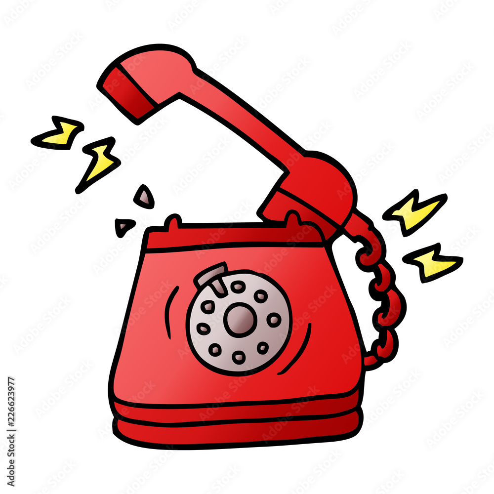 cartoon doodle old rotary dial telephone cartoon doodle old rotary dial telephone