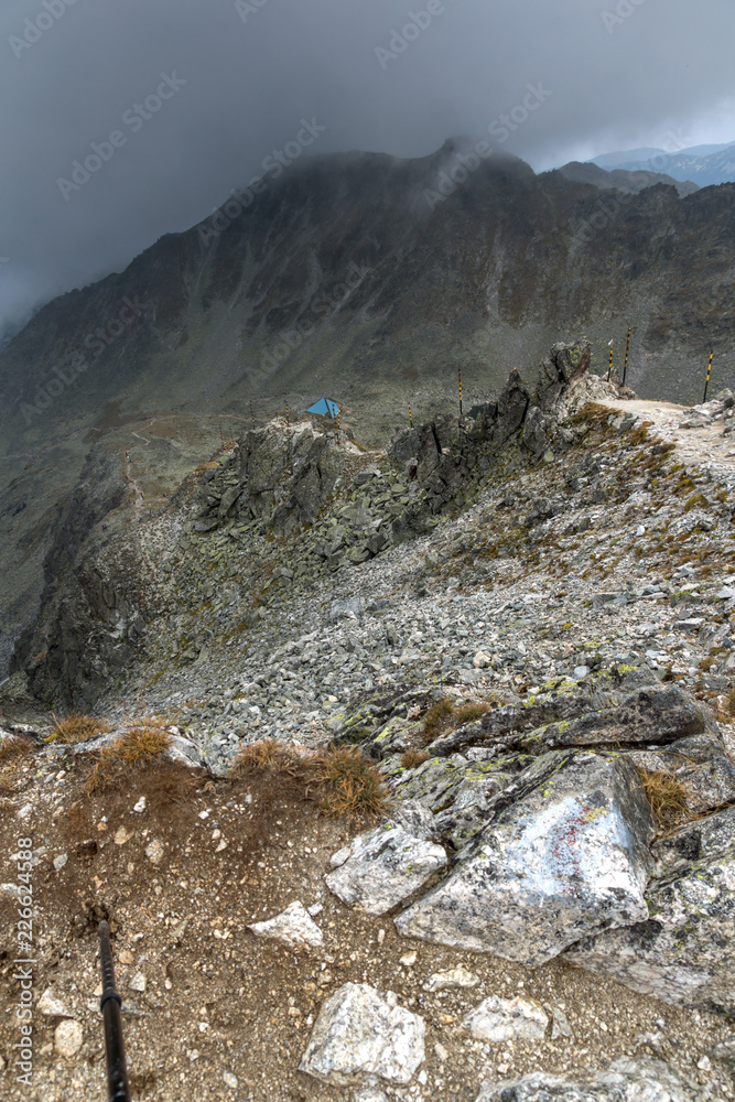 Obraz premium Amazing panoramic view from Musala peak, Rila mountain, Bulgaria