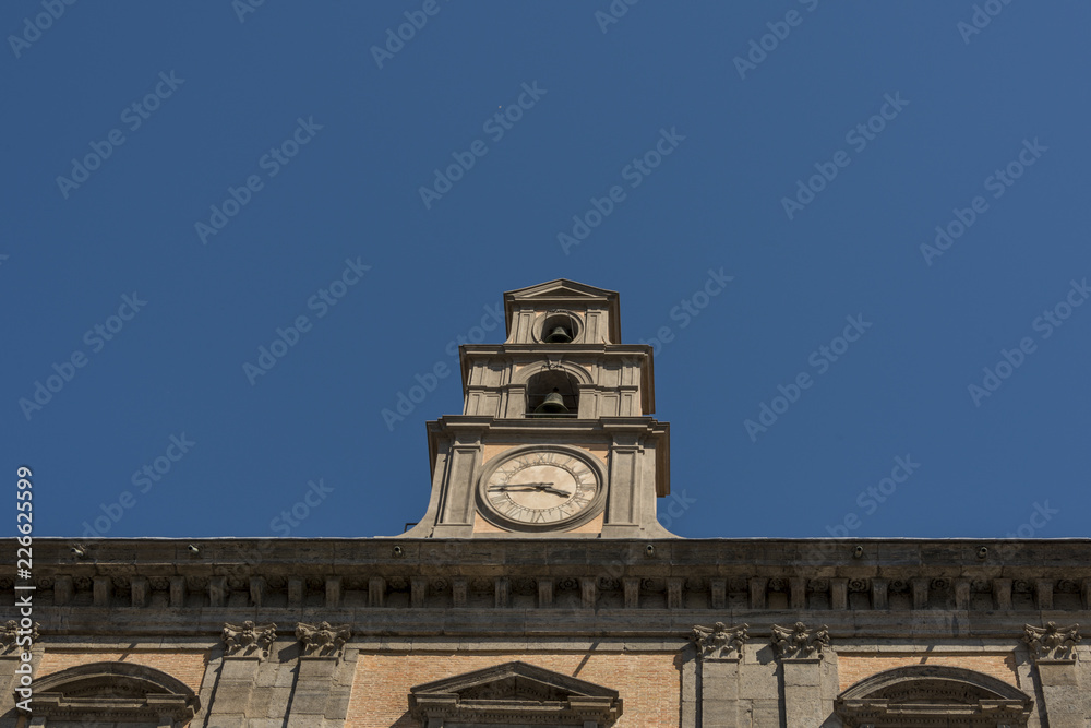 Church clocktower Naples Italy Church clocktower Naples Italy