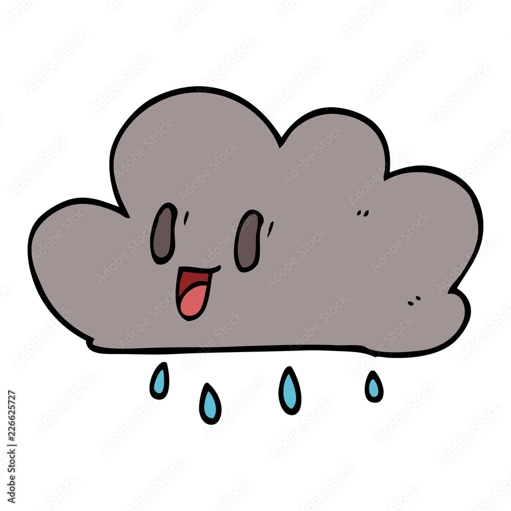 cartoon doodle happy grey cloud cartoon doodle happy grey cloud