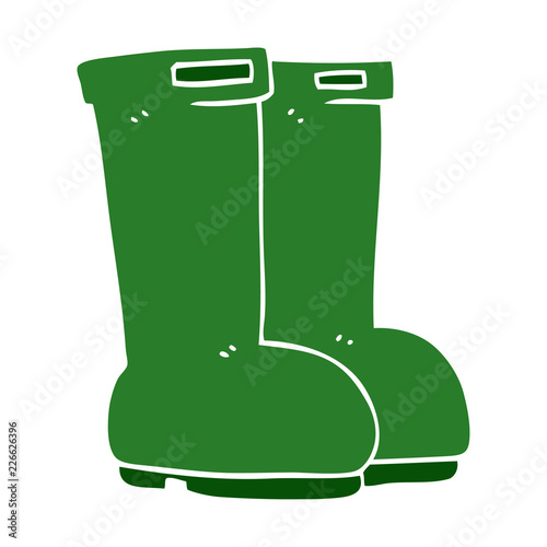 cartoon doodle wellingtons