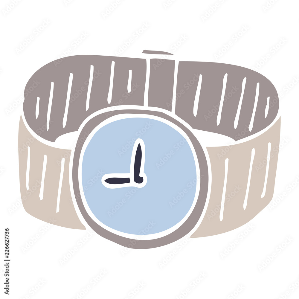 Fototapeta premium cartoon doodle wrist watch