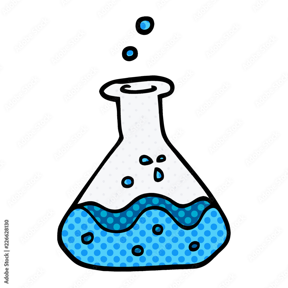 cartoon doodle chemical bottles cartoon doodle chemical bottles