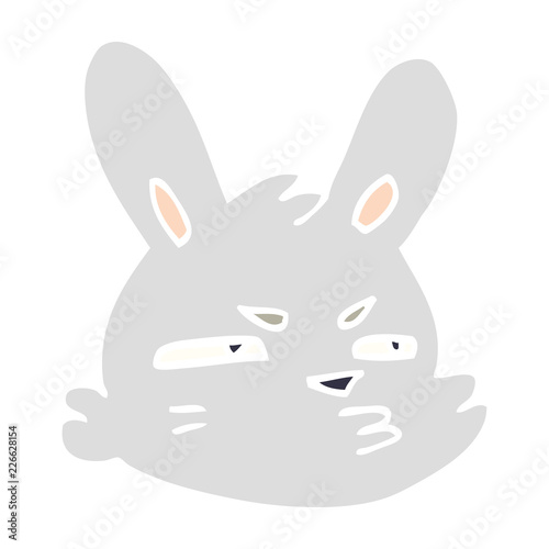 cartoon doodle moody rabbit