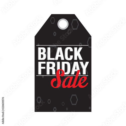 Isolated black friday label. Vector illustration design