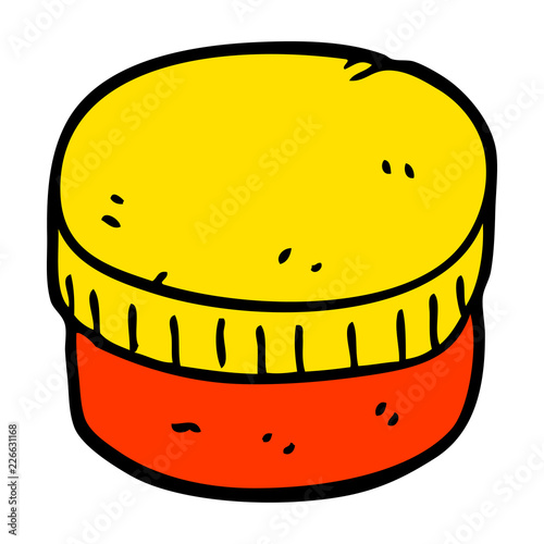 cartoon doodle moisturizer jar