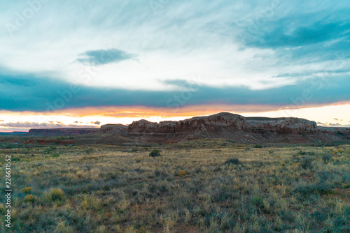 Sunset in desert Utah