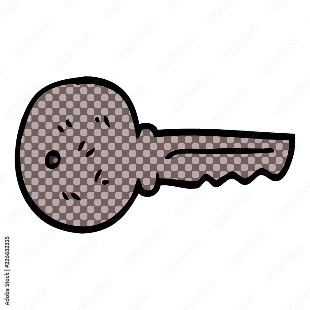 cartoon doodle metal key cartoon doodle metal key