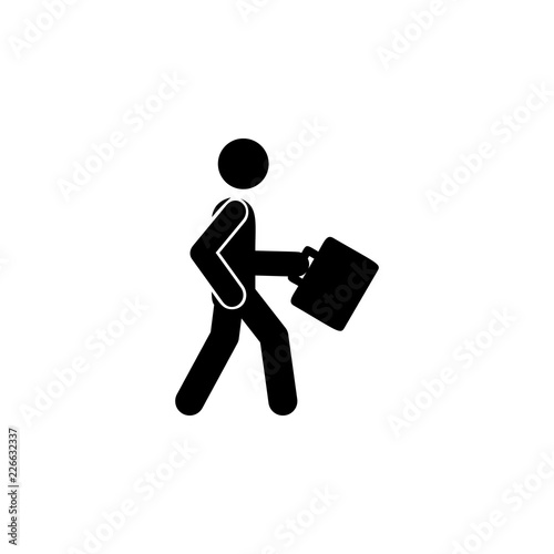 businessman, walk icon. Element of businessman icon for mobile concept and web apps. Detailed businessman, walk icon can be used for web and mobile