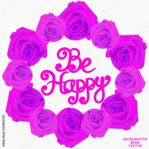 Be happy background. Vector