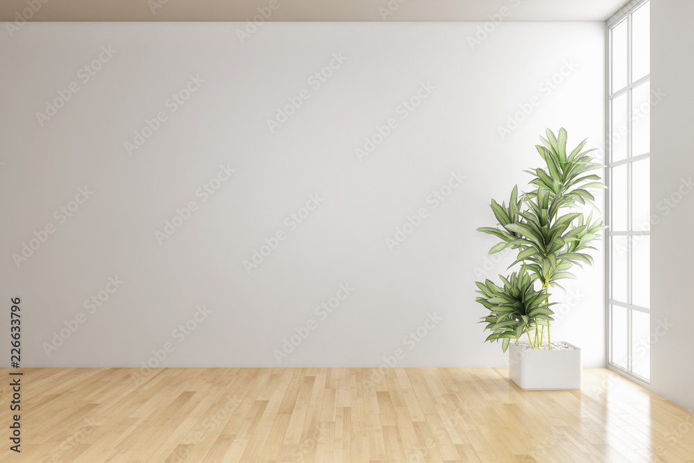 Fototapeta premium large luxury modern bright interiors Living room illustration 3D rendering computer digitally generated image