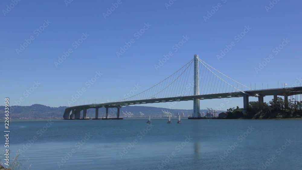 The Bay Bridge in San Francisco, California, USA, circa May 2017 The Bay Bridge in San Francisco, California, USA, circa May 2017